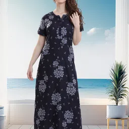 QUIRA Floral Printed Maxi Nightdress-picture-40