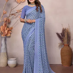 Moda Rapido Floral Poly Georgette Saree-picture-34