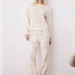 Trendyol Women Graphic Printed Night suit-image-44