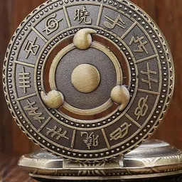 AUGEN Naruto 6 Design Retro Vintage Pocket Watch Key Chain image 4