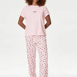 Marks & Spencer Women Printed Night suit-picture-38