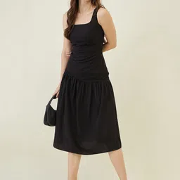 aayu Women Fit & Flare Midi Dress image 5