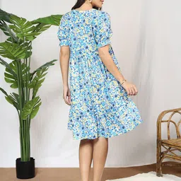MomToBe Floral Print Maternity Fit & Flare Dress image 2