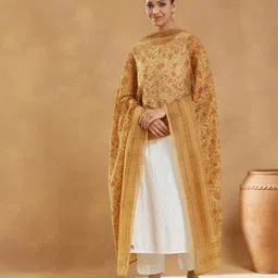 Fabindia Printed Cotton Silk Dupatta image 2