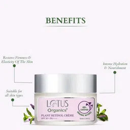 Lotus Organics+ Set Of 2 Bakuchiol Plant Retinol Recovery Night Cream-50g Each image 2