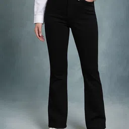 KASHIAN Women Bootilicious Bootcut High-Rise Stretchable Jeans-image-26