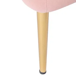 DOE BUCK Pink Velvet Lounge Chair image 2