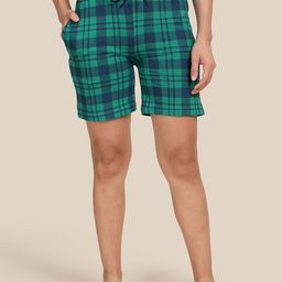 Kryptic Women Checked Lounge Shorts-picture-3
