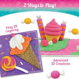 imagimake Clay Murals - Candyland - Modeling Clay & Glass Paint -5 Designs-Art & Craft Kit image 5