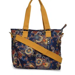 BAOMI Blue Ethnic Motifs Printed Structured Shoulder Bag-picture-33