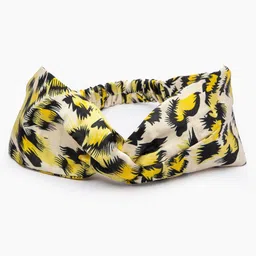 DEEBACO Women Yellow & Brown Animal Print Hairband-image-17