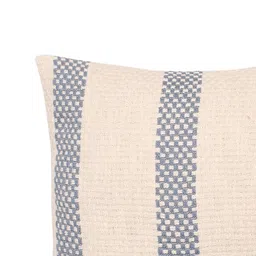 House This Blue & Off White Set of 2 Striped Square Cushion Covers image 4