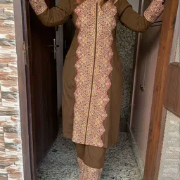 Sdc Collections Printed Mandarin Collar Tunic & Trousers Co-Ords image 4