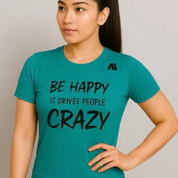 ANTUM Women Typography Printed Round Neck Cotton T-shirt-picture-22