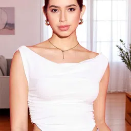 ZEUGEN Women Off-Shoulder Crop Top-picture-22