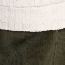 Peppermint Amazing Autumn Girls Self Design Mandarin Collar Top With Skirt image 4