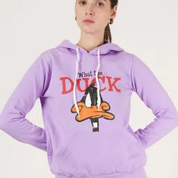 Moda Rapido Women Disney Printed Hooded Long Sleeves Pullover Sweatshirt-image-38