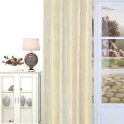GEET CREATIONS Cream-Coloured Room Darkening Window Curtain-picture-52