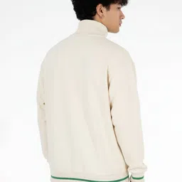 glitchez Graphic Printed Half Zipper Drop-Shoulder Sleeves Sweatshirt image 3