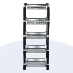 Kuber Industries Silver Toned 3 Pieces Long Lasting 5 Tier Kitchen Organiser image 2