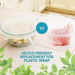 aric Silicone Reusable Dishwasher Microwave and Freezer Safe Lids 1.5 inch Lid image 3