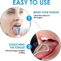 shree grb Manual Toothbrush for Kids & young with Tongue Cleaner and Soft Bristles Extra Soft Toothbrush image 4
