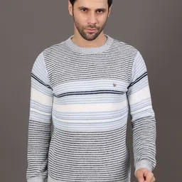 GRACIT Striped Woollen Pullover-picture-28