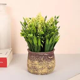 Home Bloom Yellow 1 Pieces Artificial Plant With Pot-picture-29