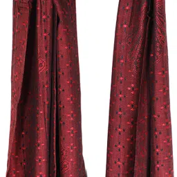 glimmerx Woven, Self Design Viscose Women Red Fancy Scarf, Scarf, Stole-picture-12