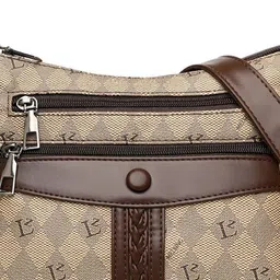 Diva Dale Women Checked Structured Sling Bag image 2