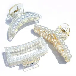 DOCTOR HEALTH SUPER SOFT Women Set of 3 Multi Shape Claw Clip-picture-14