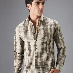 Banana Club Men Classic Slim Fit Opaque Printed Casual Shirt-picture-21