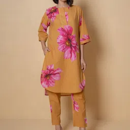 Kameez by Pooja Kejriwal Floral Digital Printed Pure Cotton Tunic With Trouser-picture-32