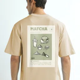 NOBERO Men Graphic Printed Round Neck Cotton Oversized T-shirt image 4