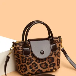 Diva Dale Women Animal Printed Structured Satchel Bag-image-84