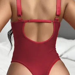 VAGHBHATT One Piece Baby Doll With Garter Belt image 4