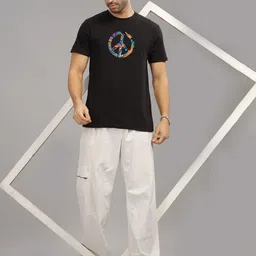 INDISSH Men Typography Printed T-shirt image 2