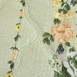 FURNOFY Floral Woollen Heavy Winter Comforter image 2