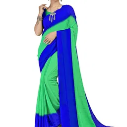Moda Rapido Women Colourblocked Saree With Blouse Piece-picture-24