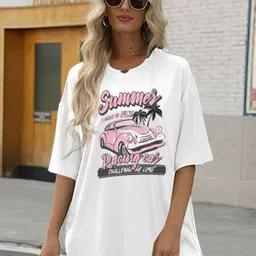SZN Women Printed Applique T-shirt-image-34
