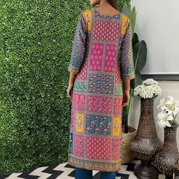 Aaghnya Women Ethnic Motifs Printed Regular Kurta with Trousers & With Dupatta image 3