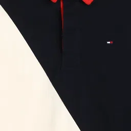 Tommy Hilfiger Boys Colourblocked Polo Collar Cotton T-shirt image 2