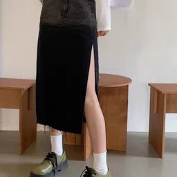 StyleCast x Revolte Straight Midi Skirt image 2