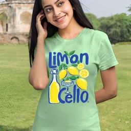 SZN Women Green Polyester Regular Fit Printed T-shirt-picture-29