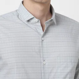 Peter England Checked Slim Fit Formal Shirt image 2