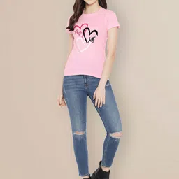 Metronaut Women Pack of 3 Typography Printed Round Neck Cotton T-shirts image 3