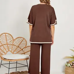 Moda Rapido Round Neck Top With Trousers Co-Ords image 2