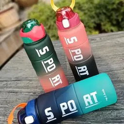 Virtuous Pink & Green Typography Printed Sipper Water Bottle 1300 ml-image-7