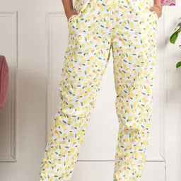 Style Shoes Pack Of 2 Quirky Printed Mid-Rise Lounge Pants-image-72