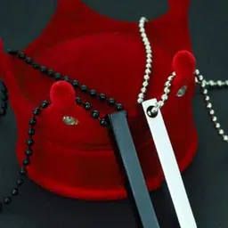 J.S ENTERPRISES Geometric Pendants with Chains image 2